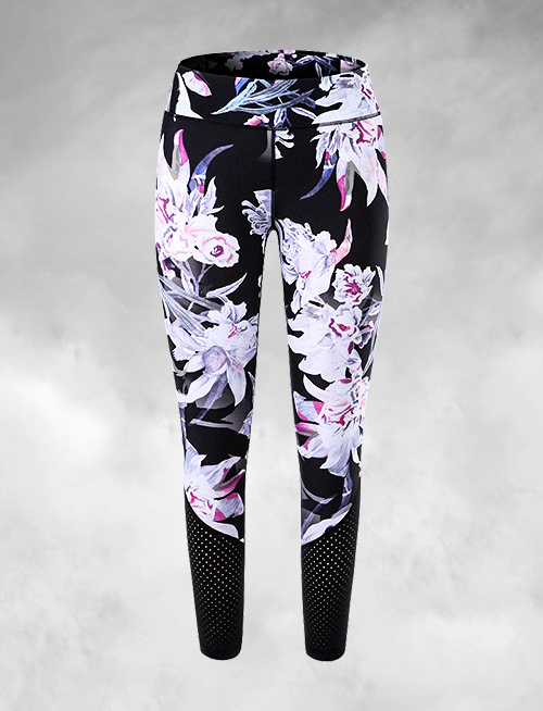 OEM Digital Printed Full Length Tights with Perforated