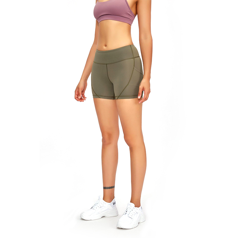 top high waisted cycle shorts factory for training-1