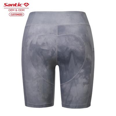 comfortable active stretch gray color tight Ladies Tie dyeing biker shorts for sell