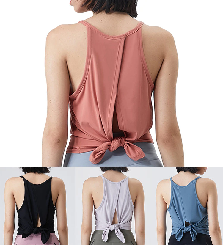 Santic fuzzy tank top factory for yoga