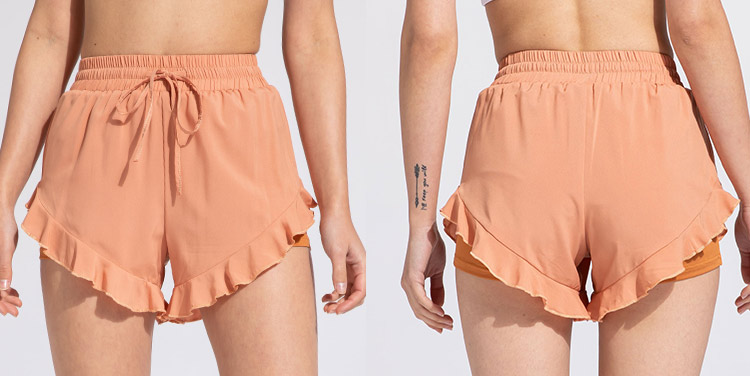 Santic pink yoga shorts victoria's secret company for ladies-4