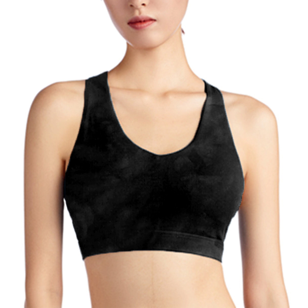 Criss-Cross Back Padded Strappy Sports Bras for Women