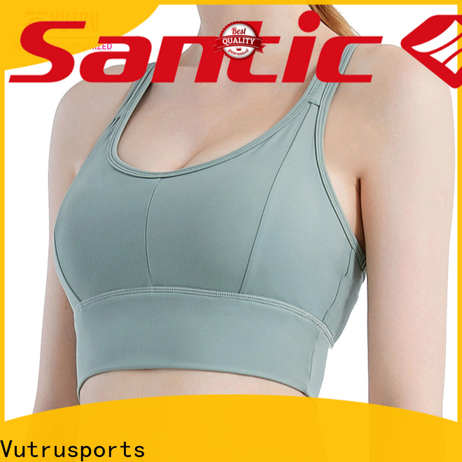 Santic custom gym crop tops suppliers for training