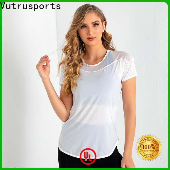 Santic top plain white tank top factory for training