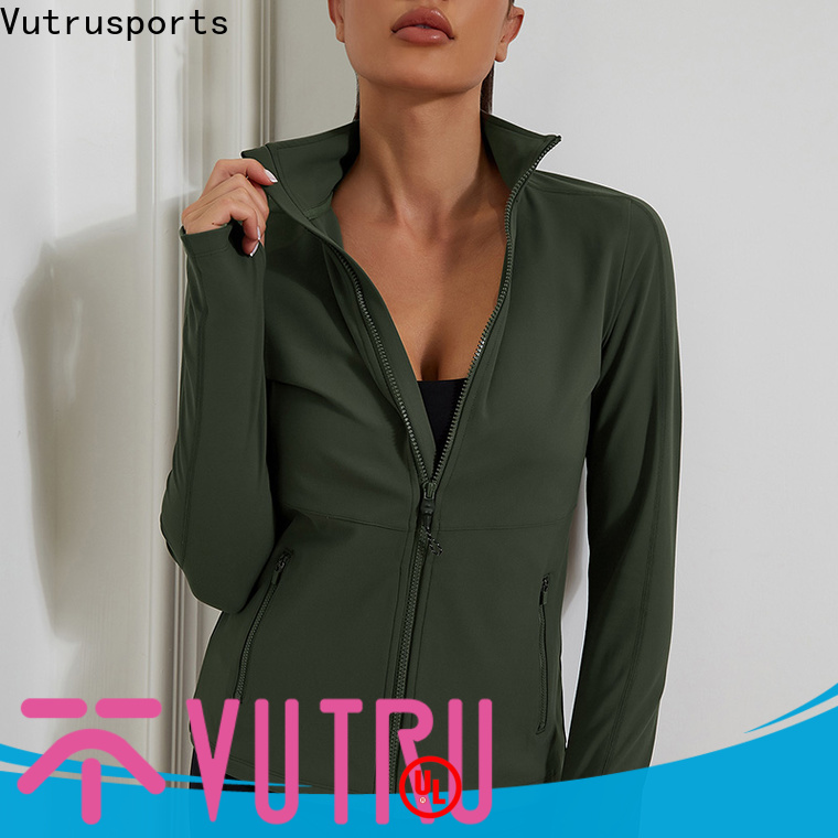 Santic high-quality fur jacket for business for yoga