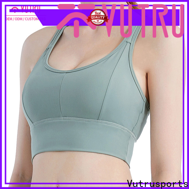 custom low cut sports bra supply for training