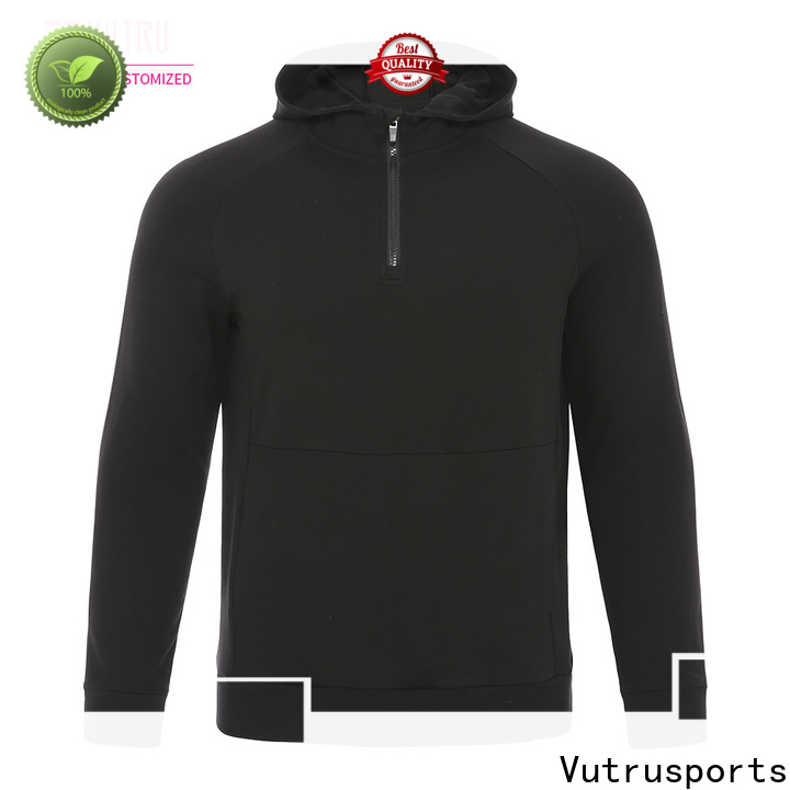 Santic custom plain black hoodie supply for sport