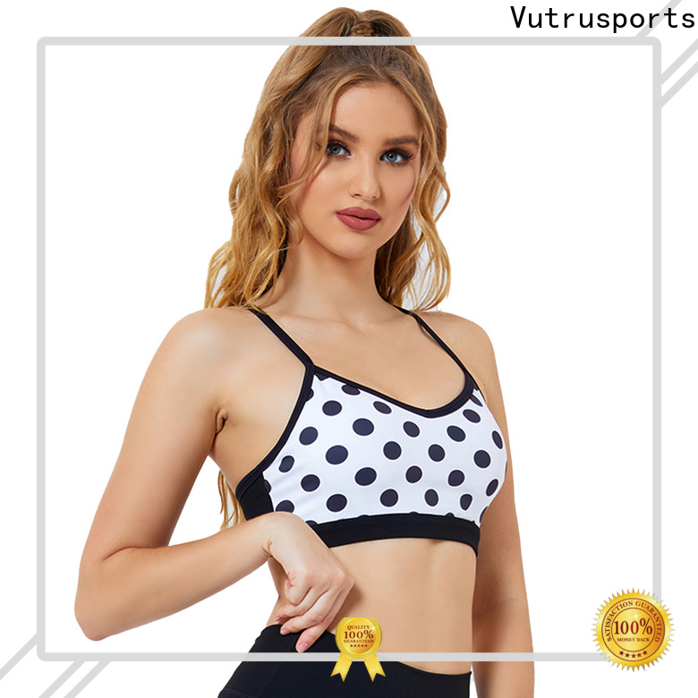 Santic custom zip front sports bra without underwire manufacturers for women