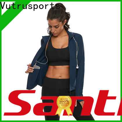 Santic high-quality black cropped jacket for business for yoga
