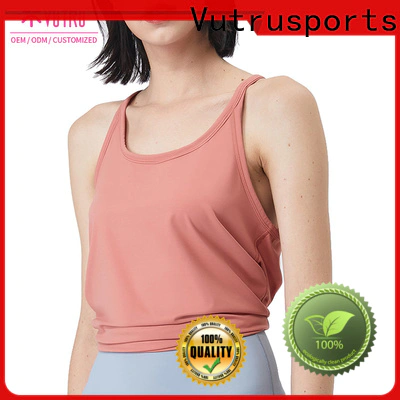 Santic fuzzy tank top factory for yoga
