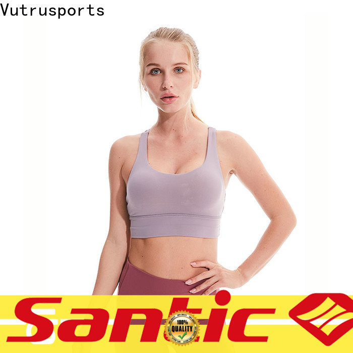 Santic fancy sports bra company for running