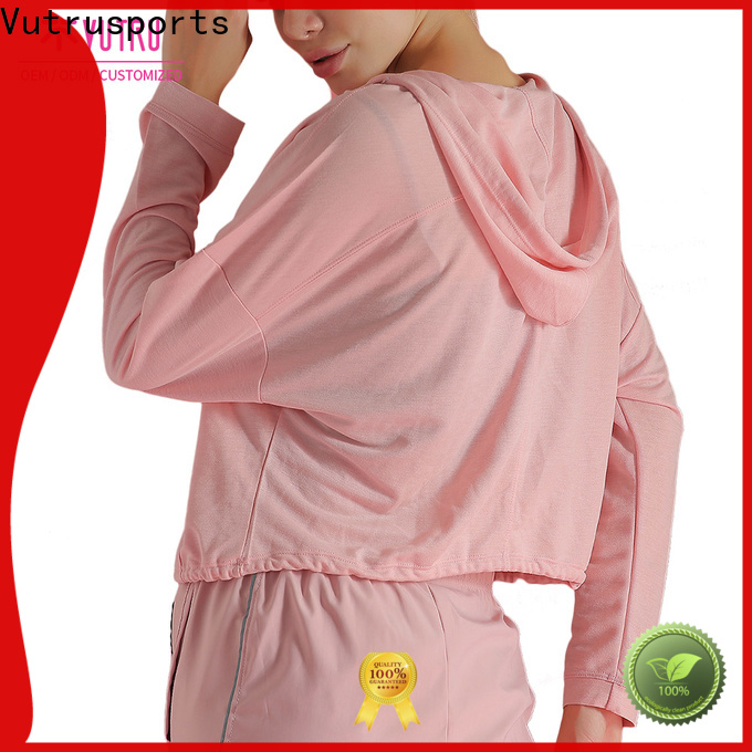 Santic wholesale sherpa half zip hoodie company for running