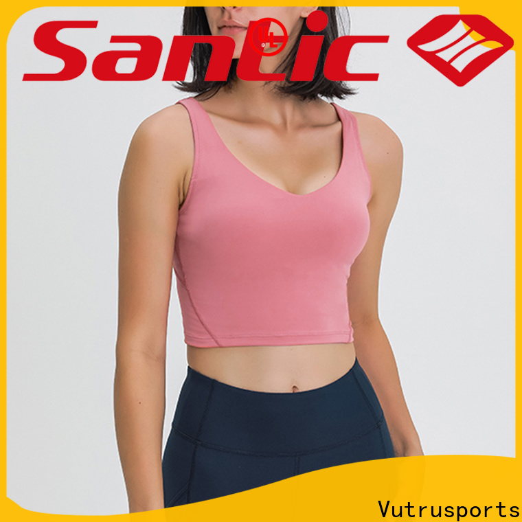 Santic top black and white striped tank top supply for ladies