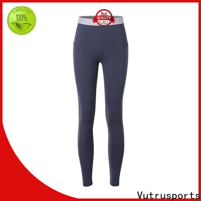 Santic wholesale black leather leggings suppliers for yoga