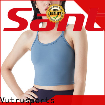 custom denim tank top factory for cycling